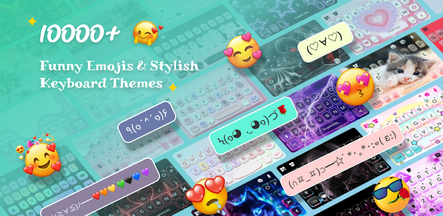 Emoji keyboard – Themes, Fonts