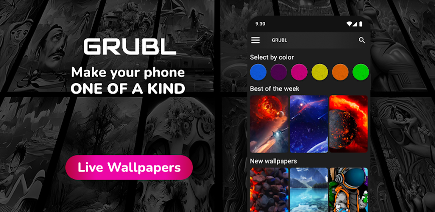 GRUBL™ 4D Live Wallpapers + AI